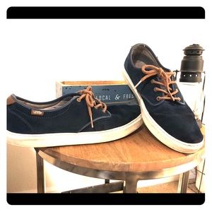Navy suede Vans OTW